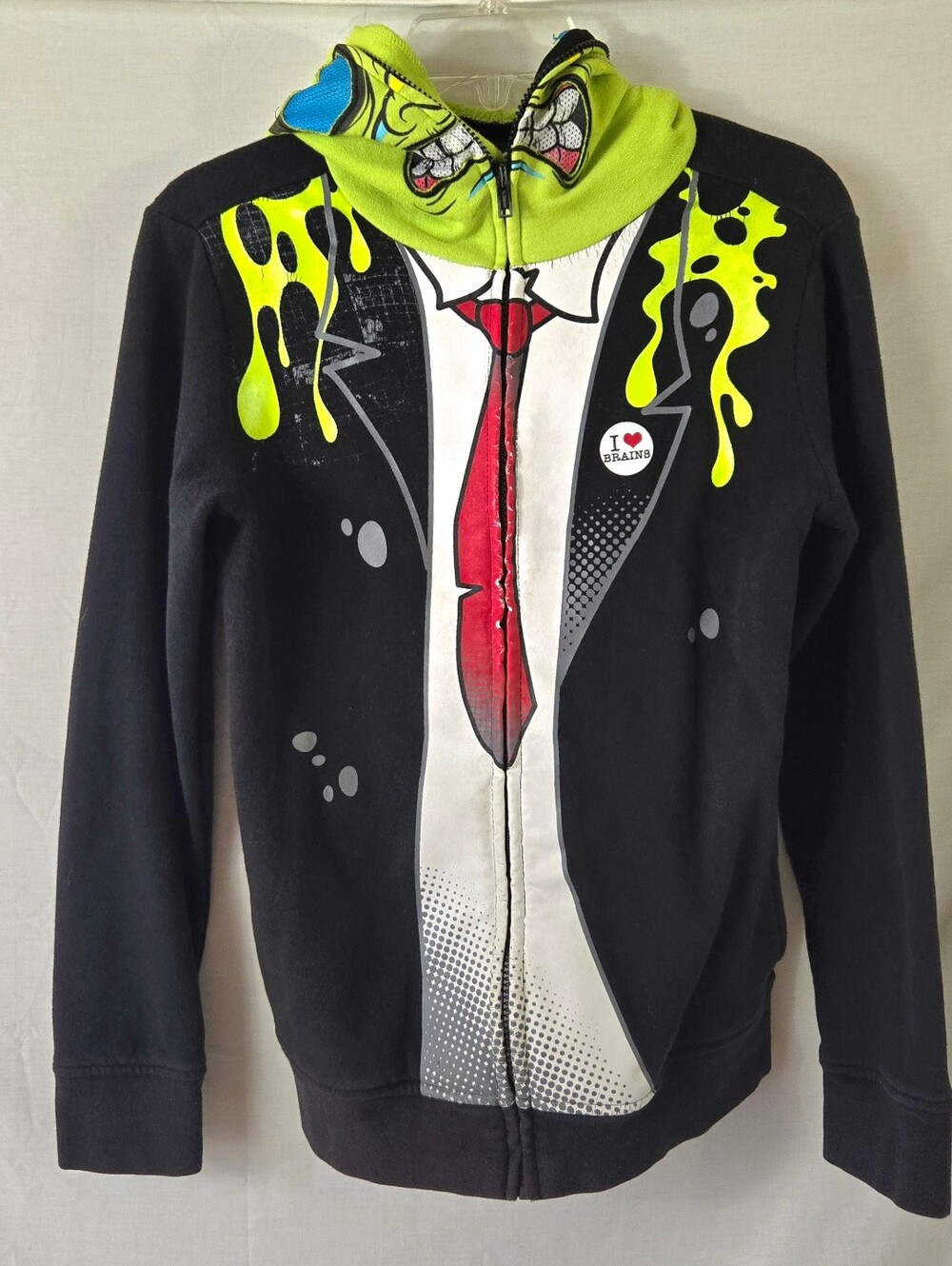 Tony Hawk Big Boy's Zombie Zip Up Hoodie Size Medium